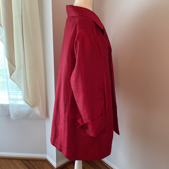 Chicos red open front jacket NWT - Picture 5 of 10